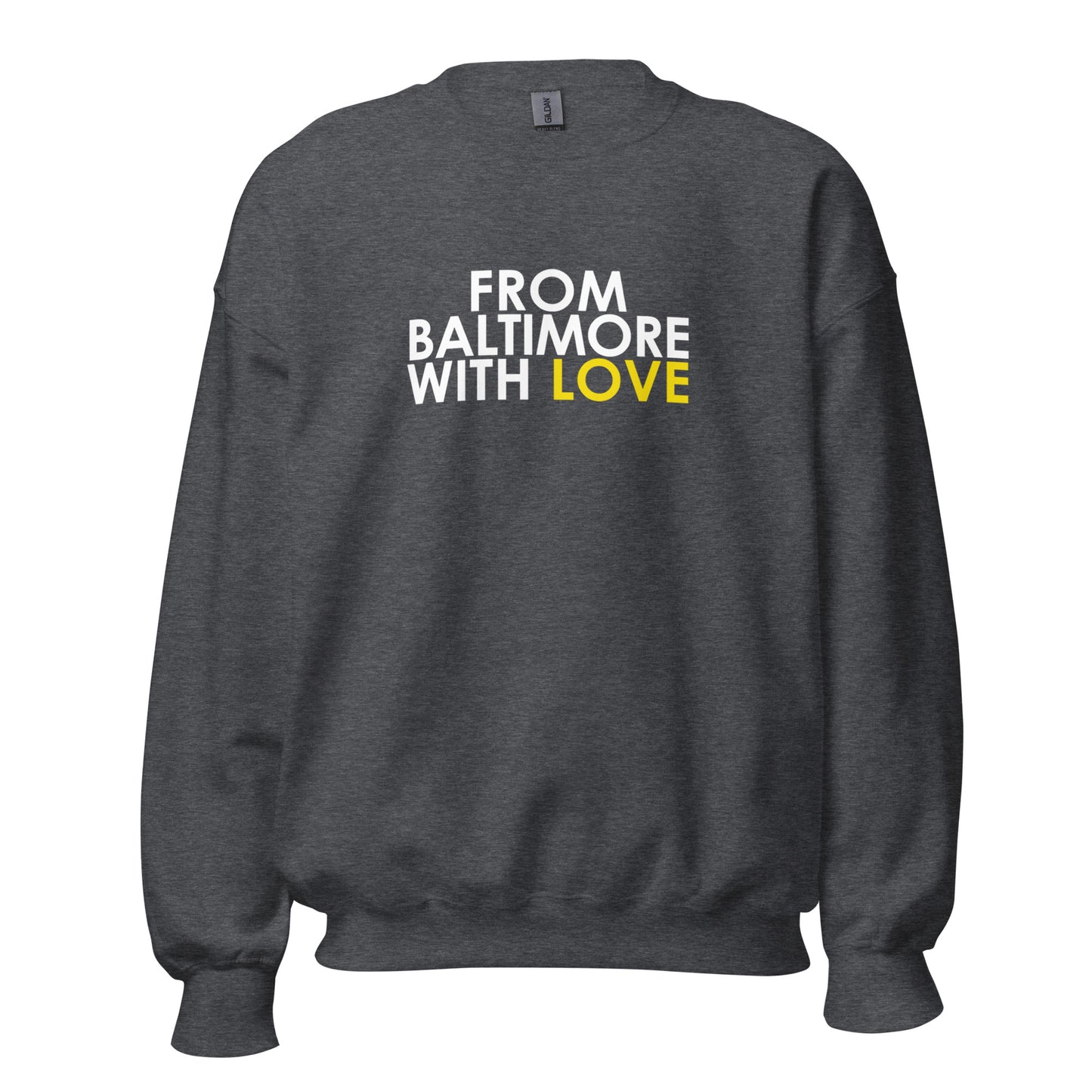 YELLOW LOVE CREWNECK - From Baltimore With Love™
