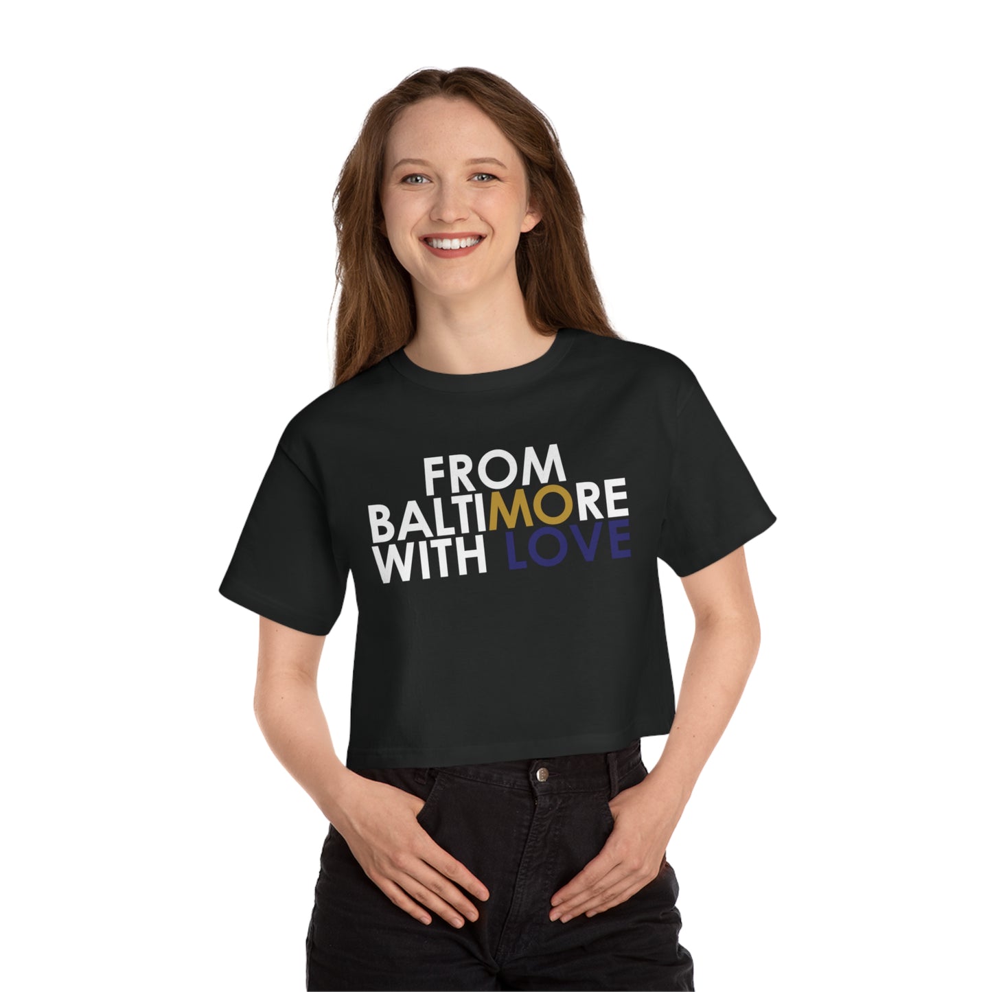 Ravens Cropped T-Shirt Purple - From Baltimore With Love™