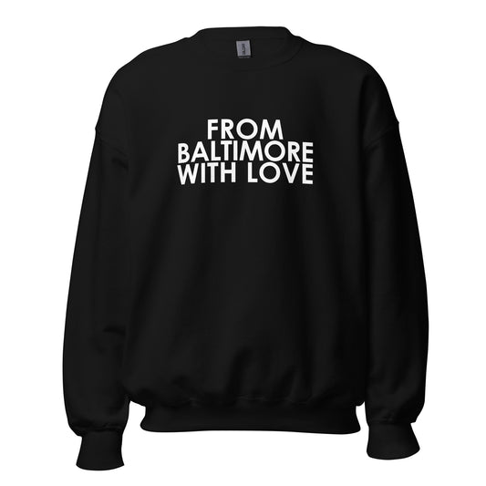 WHITE LOVE CREWNECK