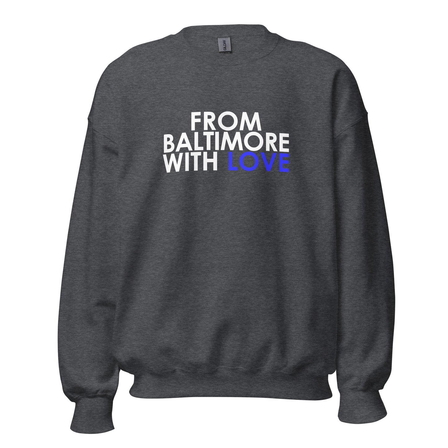 BLUE LOVE CREWNECK
