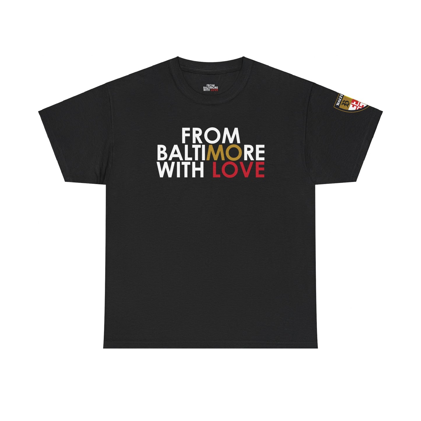 Ravens T-shirt Black- Red Love