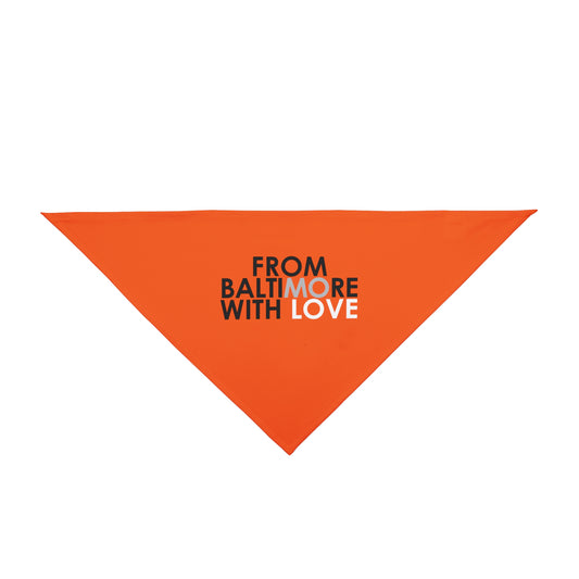 Orioles Pet Bandana Orange