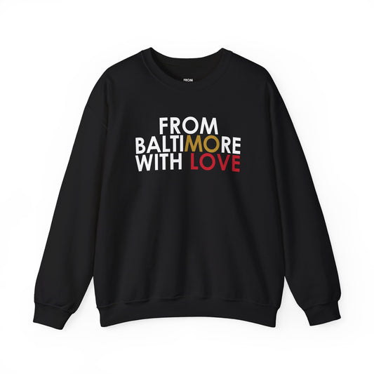 Ravens Crewneck Black/Red Love