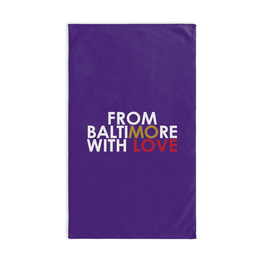 Ravens Hand Towel Purple