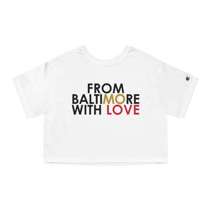 Ravens Cropped T-Shirt Red Love