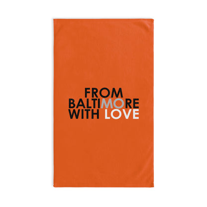 Orioles Hand Towel Orange