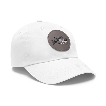 MO Love Dad Hat with Leather Patch (Round)