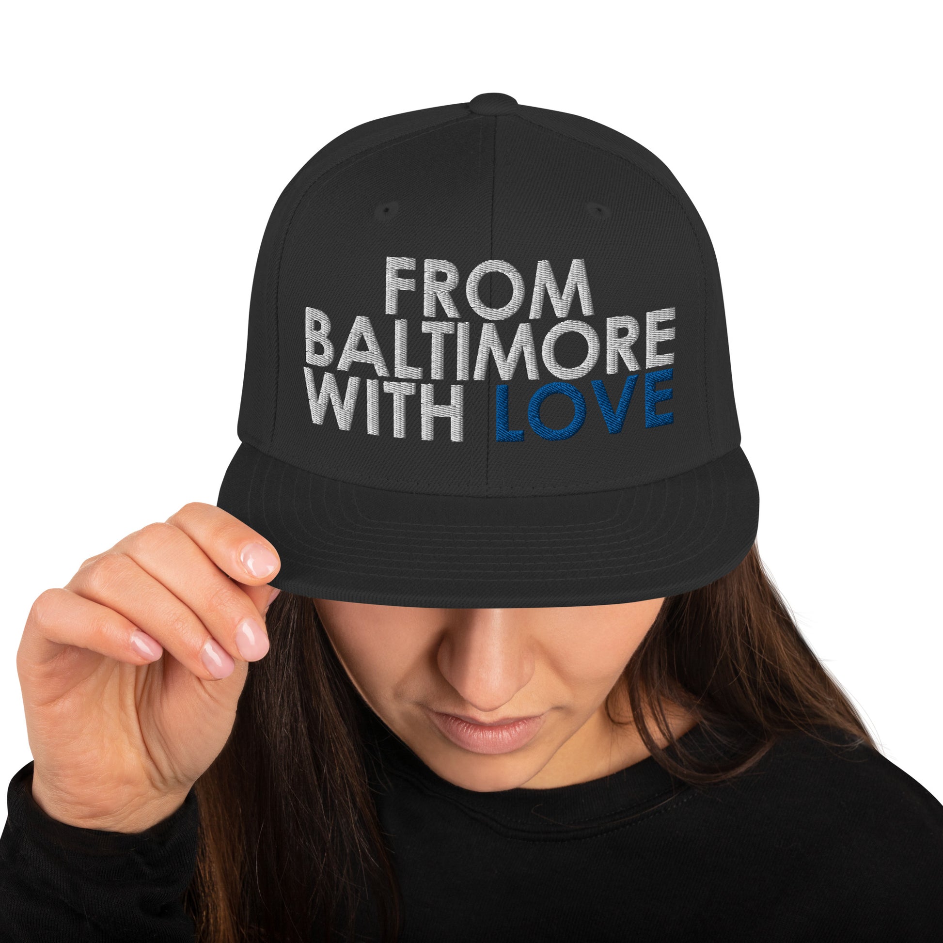 BLUE SNAPBACK HAT - From Baltimore With Love™