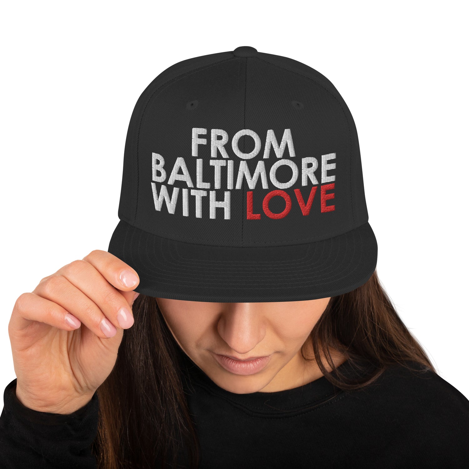 CLASSIC SNAP HAT ( RED) - From Baltimore With Love™