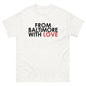 Black Classic Tee from Baltimore With Love™ featuring a simple, comfortable design and short sleeves.