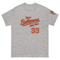 Black O's Fan T-shirt from Baltimore With Love™ featuring a bold S.O.S graphic on the front.