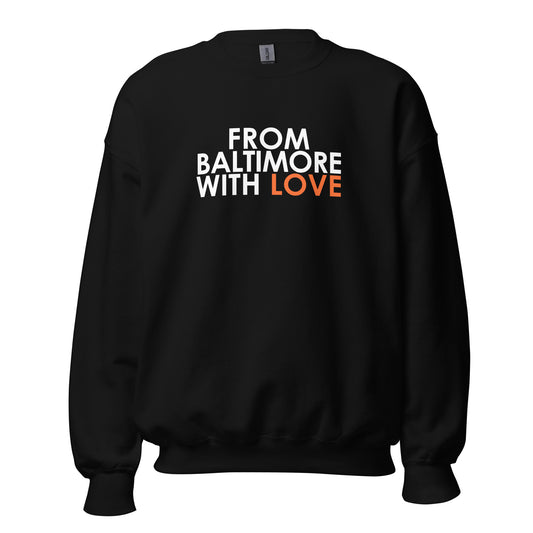 ORANGE LOVE CREWNECK - From Baltimore With Love™