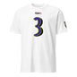 White Ravens Fan Favorite unisex soft-style T-shirt featuring Baltimore Ravens logo on the front.
