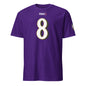 Black Ravens Fan Favorite 8 from Baltimore With Love™ featuring team logo and bold design for Ravens fans.