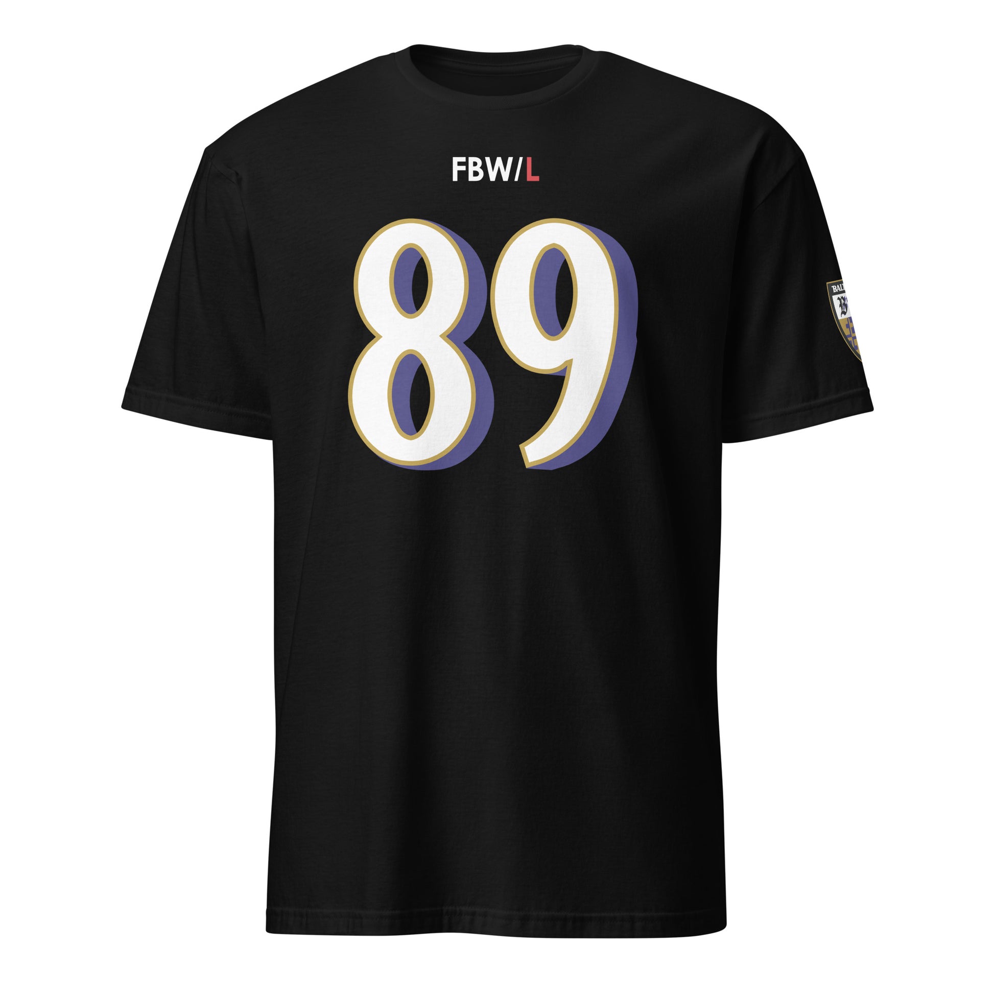 Black Ravens Fan Favorite unisex T-shirt by From Baltimore With Love™, featuring a soft, casual front design.