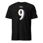 Black Ravens Fan Favorite from Baltimore With Love™ featuring the number 9, suitable for Ravens fans and sports apparel.