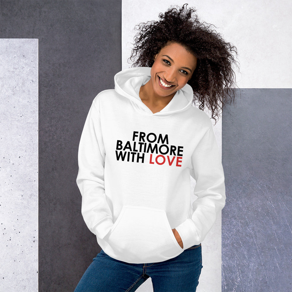 LEARNING TO LIVE MOVEMENT INC Fundraiser x FBWL Classic Unisex Hoodie - White - From Baltimore With Love™