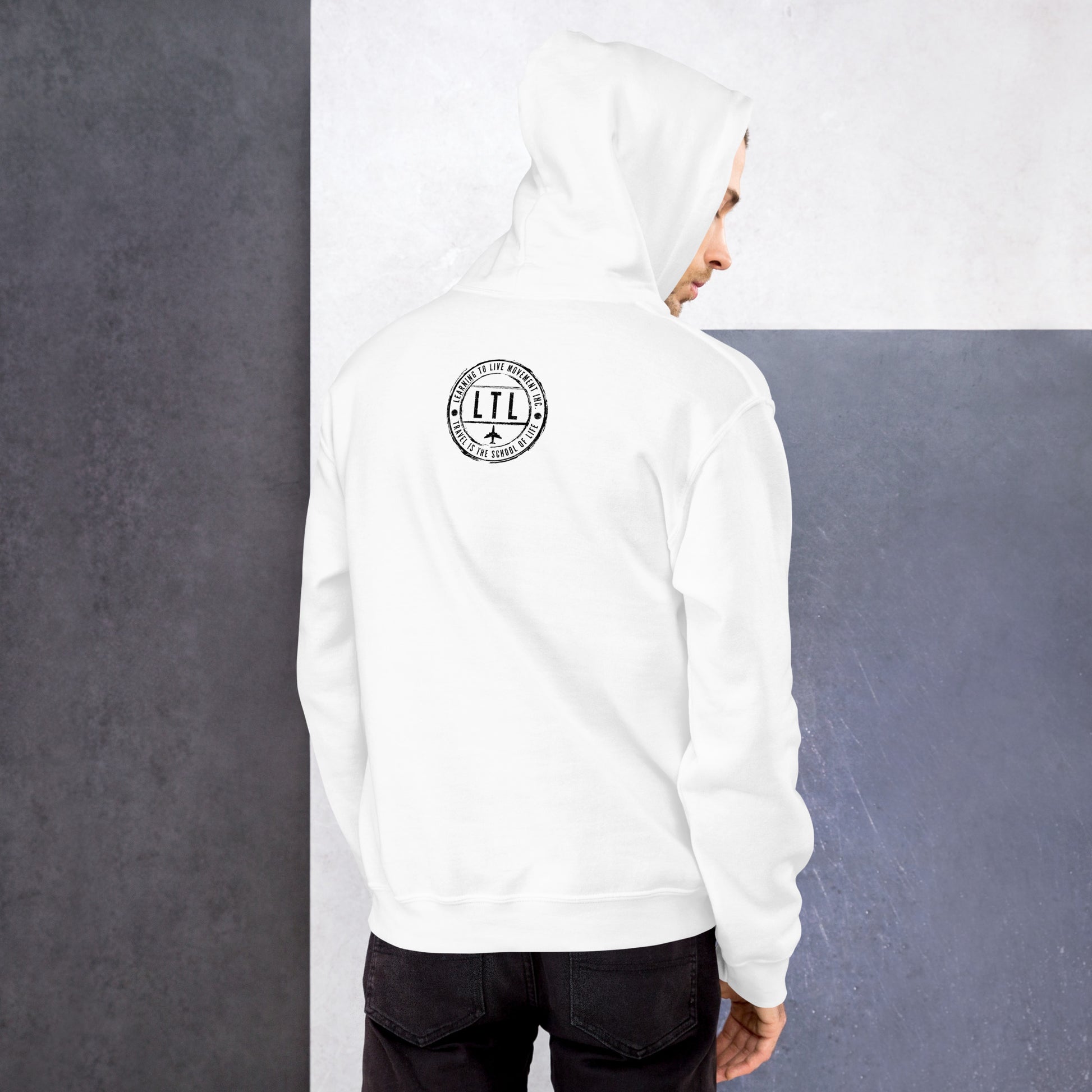 LEARNING TO LIVE MOVEMENT INC Fundraiser x FBWL Classic Unisex Hoodie - White - From Baltimore With Love™