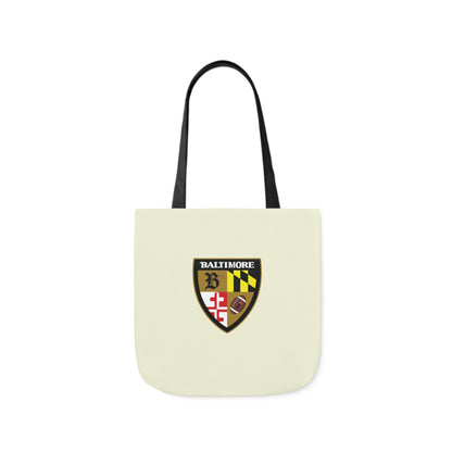 Cream accessory with black strap and gold-red accents, designed by Printify, displayed on a plain background.