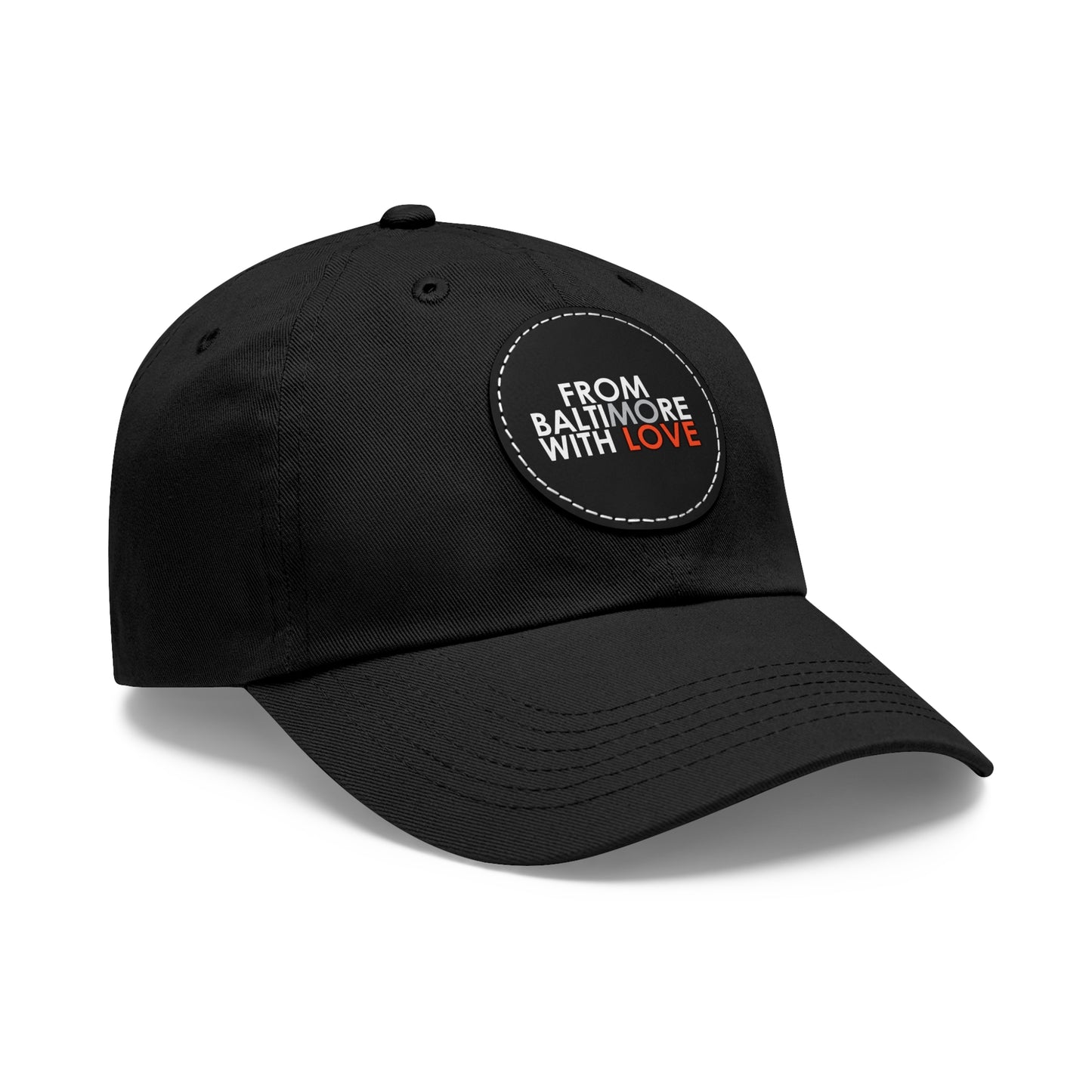 MO Love Dad Hat with Leather Patch (Round) - From Baltimore With Love™