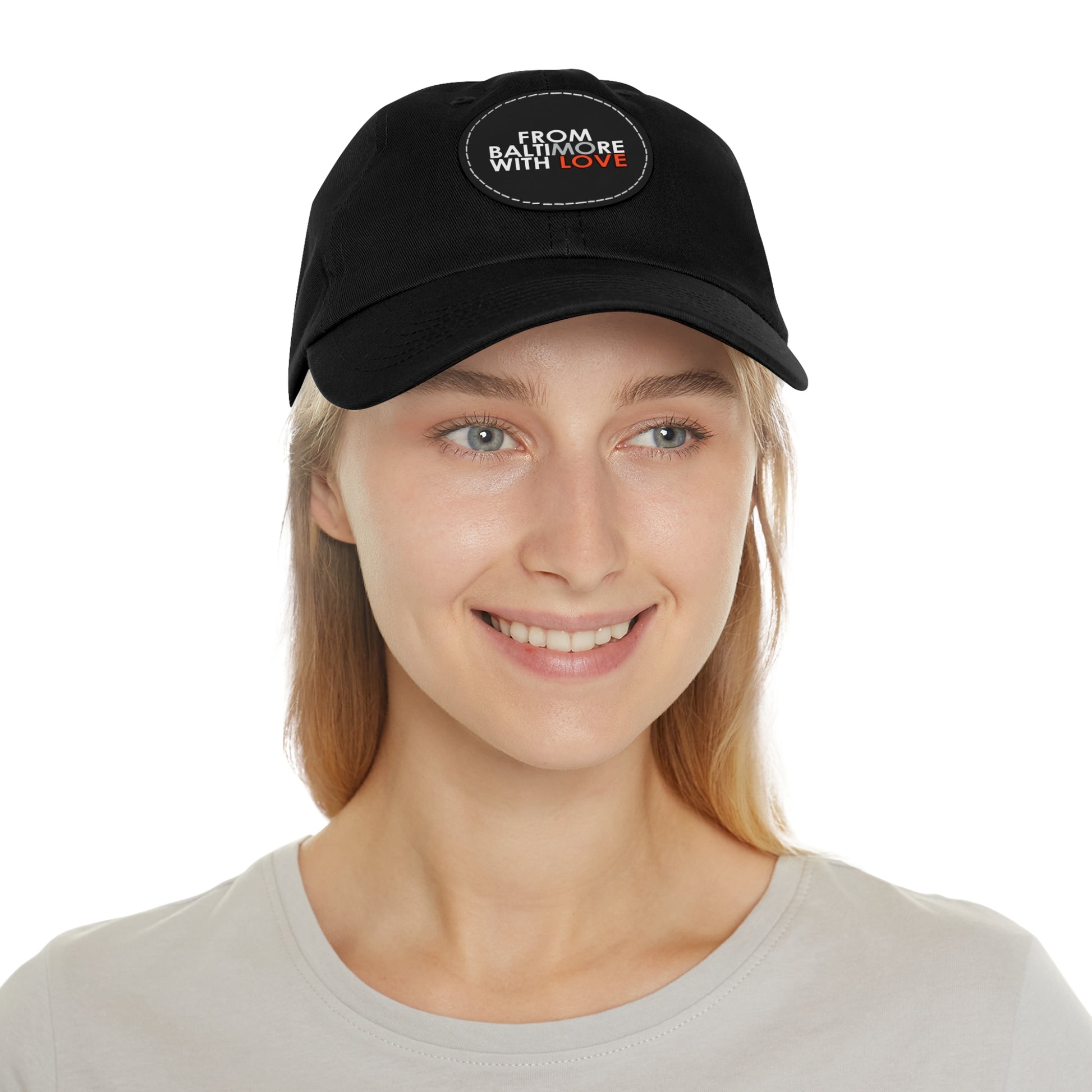 MO Love Dad Hat with Leather Patch (Round) - From Baltimore With Love™