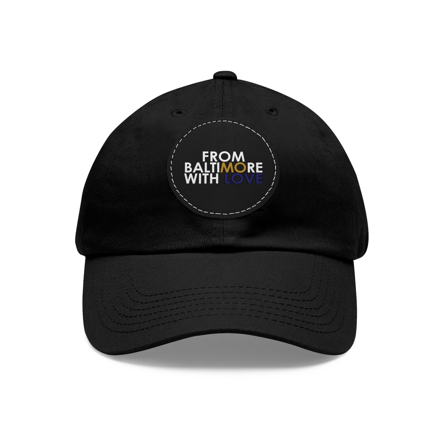 MO Love Dad Hat with Leather Patch (Round) - From Baltimore With Love™