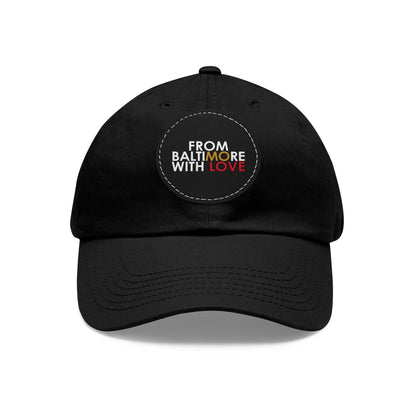 MO Love Dad Hat with Leather Patch (Round) - From Baltimore With Love™