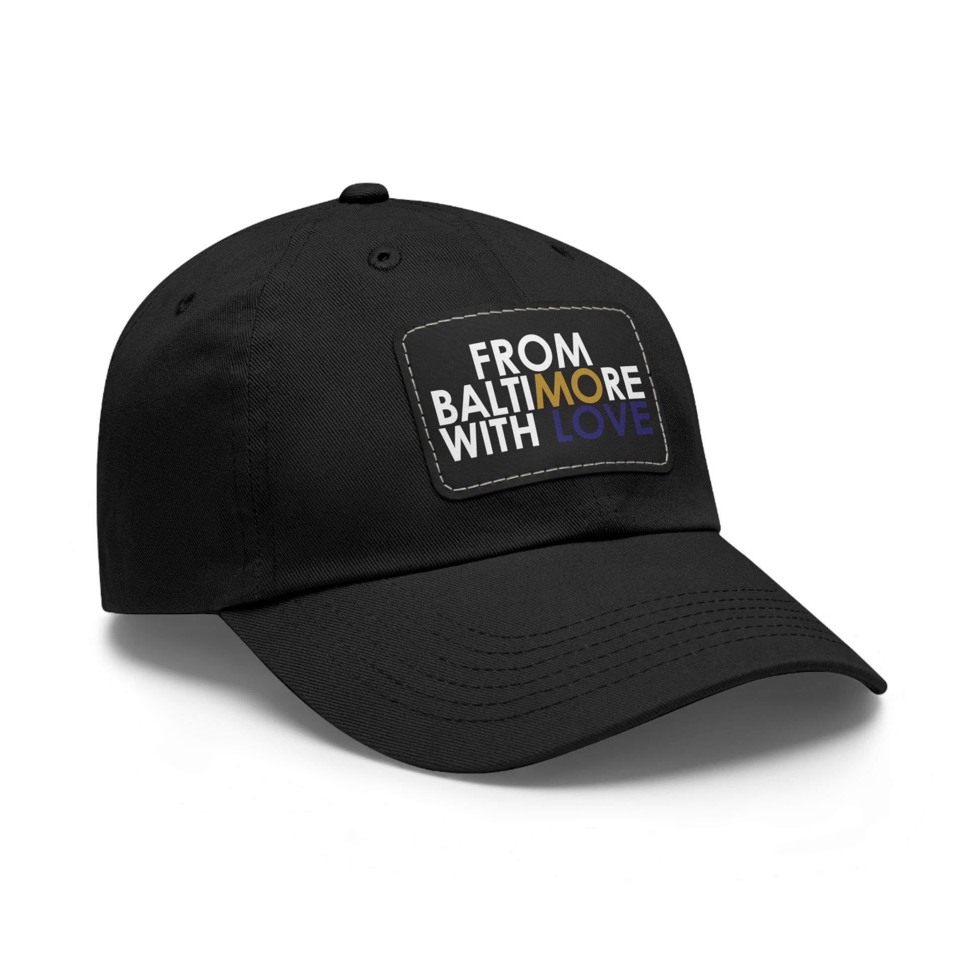 MO Love Dad Hat with Leather Patch (Rectangle) - From Baltimore With Love™