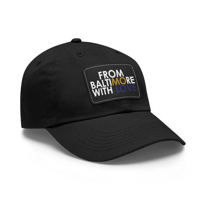 MO Love Dad Hat with Leather Patch (Rectangle) - From Baltimore With Love™