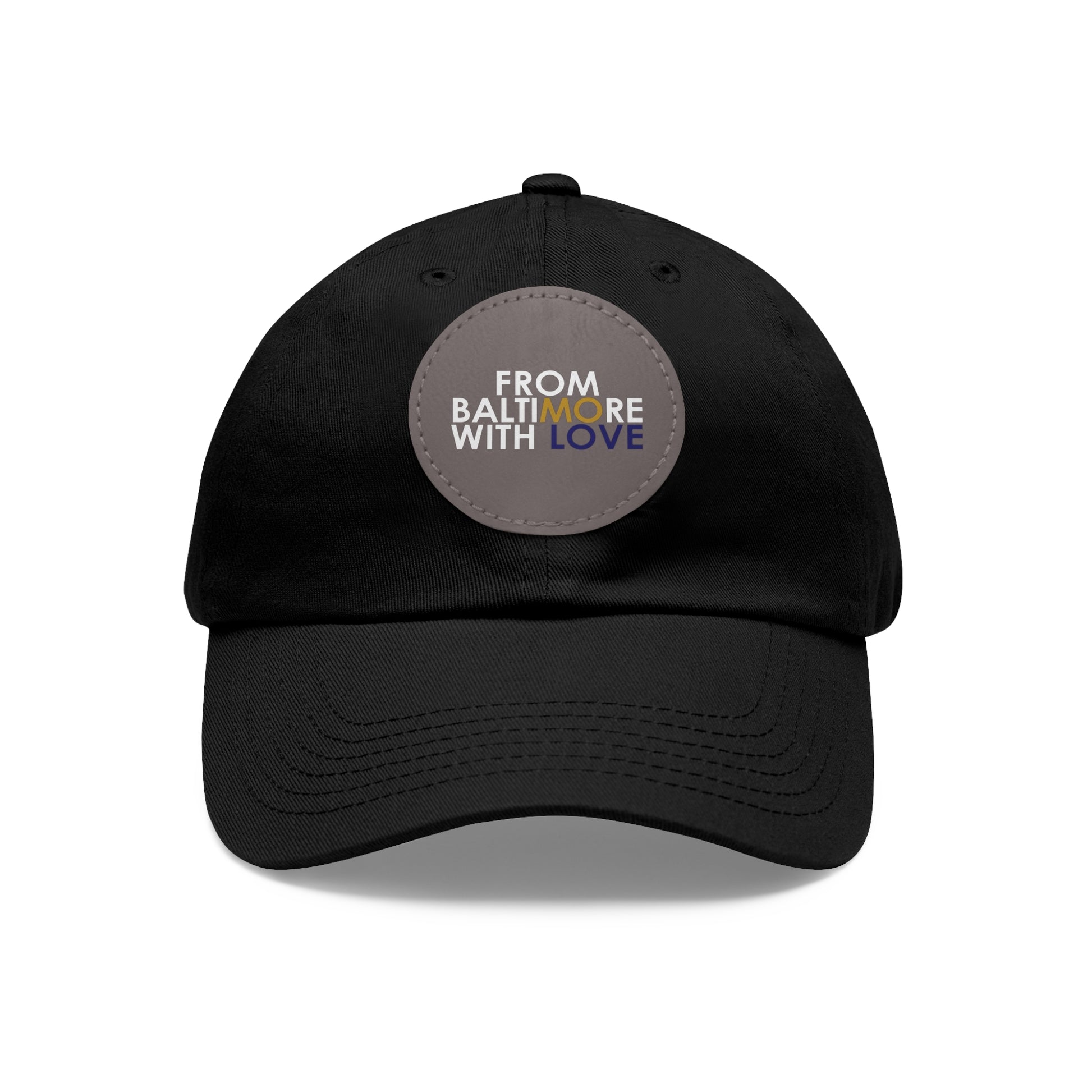 MO Love Dad Hat with Leather Patch (Round) - From Baltimore With Love™