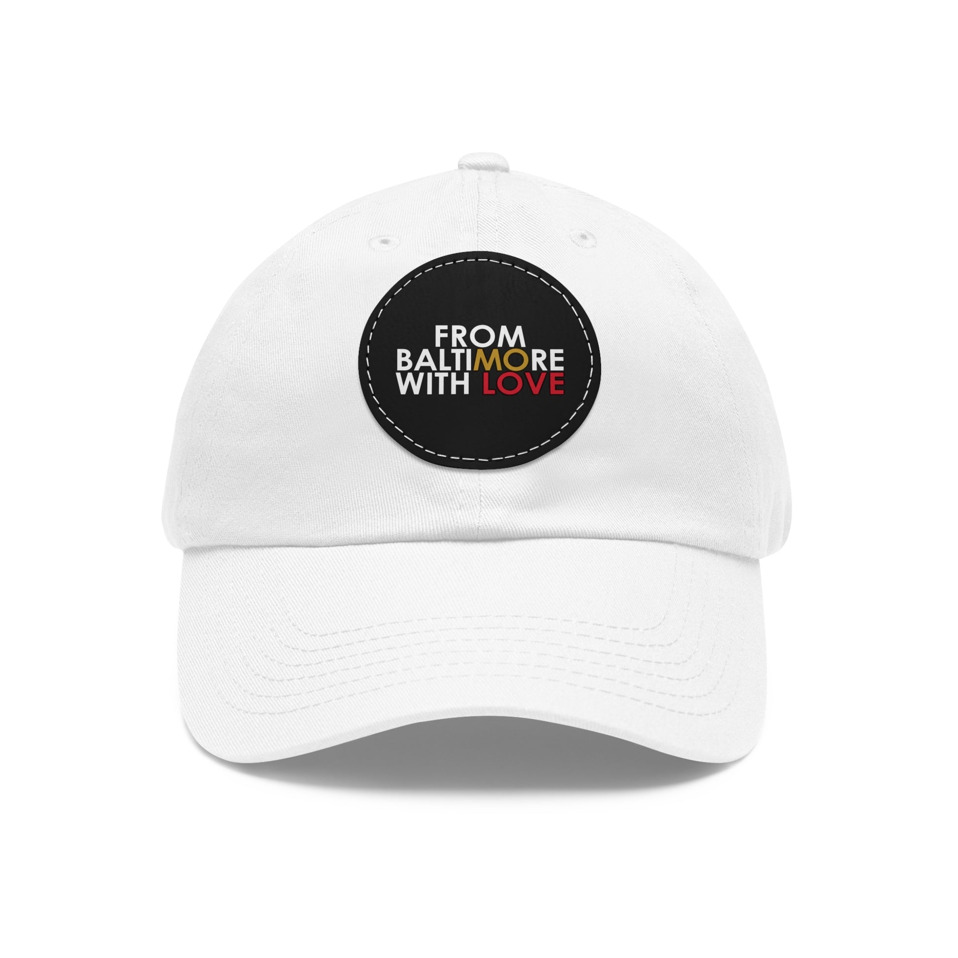 MO Love Dad Hat with Leather Patch (Round) - From Baltimore With Love™