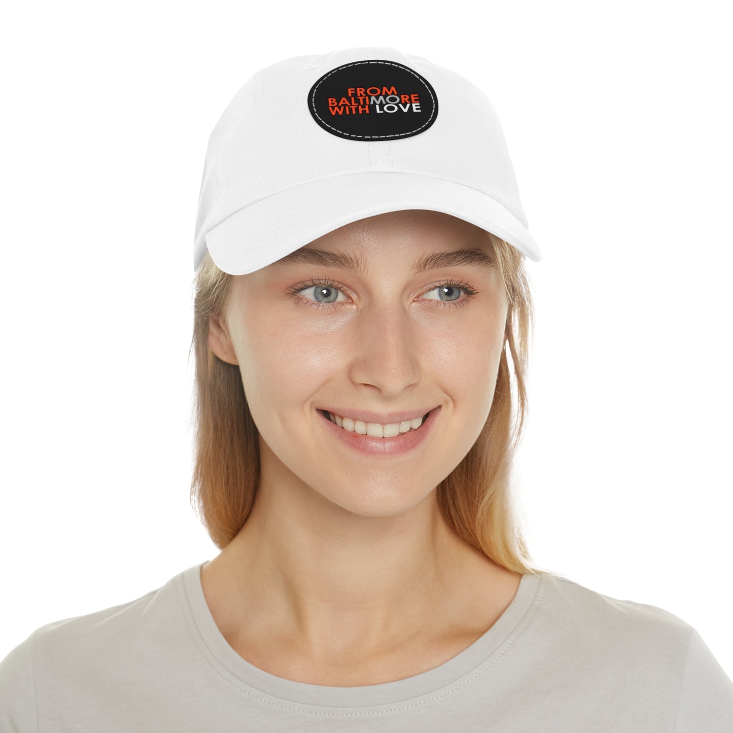 MO Love Dad Hat with Leather Patch (Round) - From Baltimore With Love™