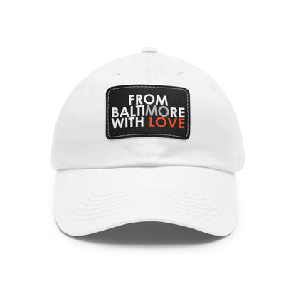MO Love Dad Hat with Leather Patch (Rectangle) - From Baltimore With Love™