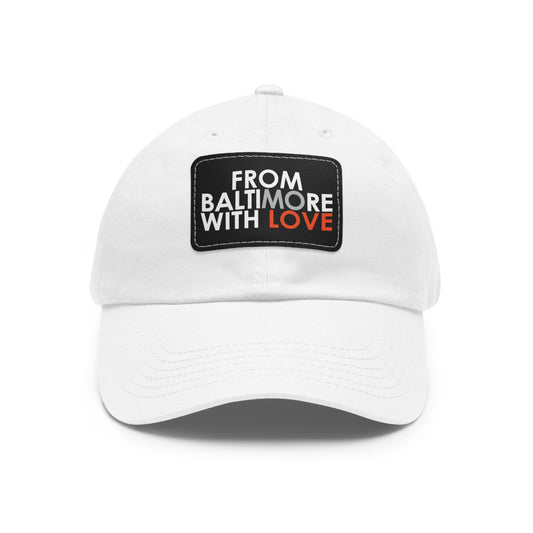 MO Love Dad Hat with Leather Patch (Rectangle) - From Baltimore With Love™