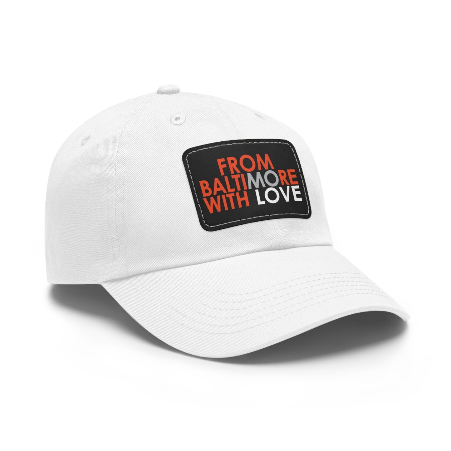 MO Love Dad Hat with Leather Patch (Rectangle) - From Baltimore With Love™