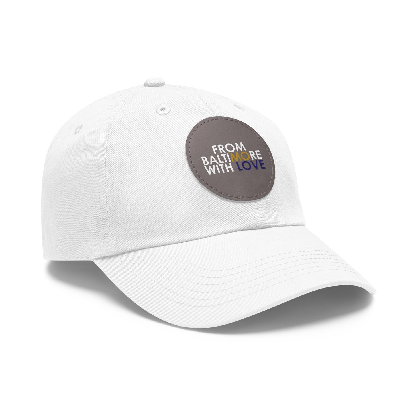 MO Love Dad Hat with Leather Patch (Round) - From Baltimore With Love™