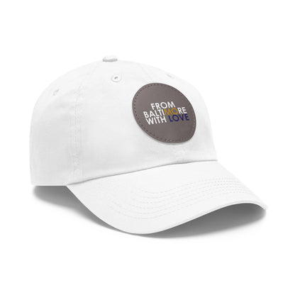MO Love Dad Hat with Leather Patch (Round) - From Baltimore With Love™