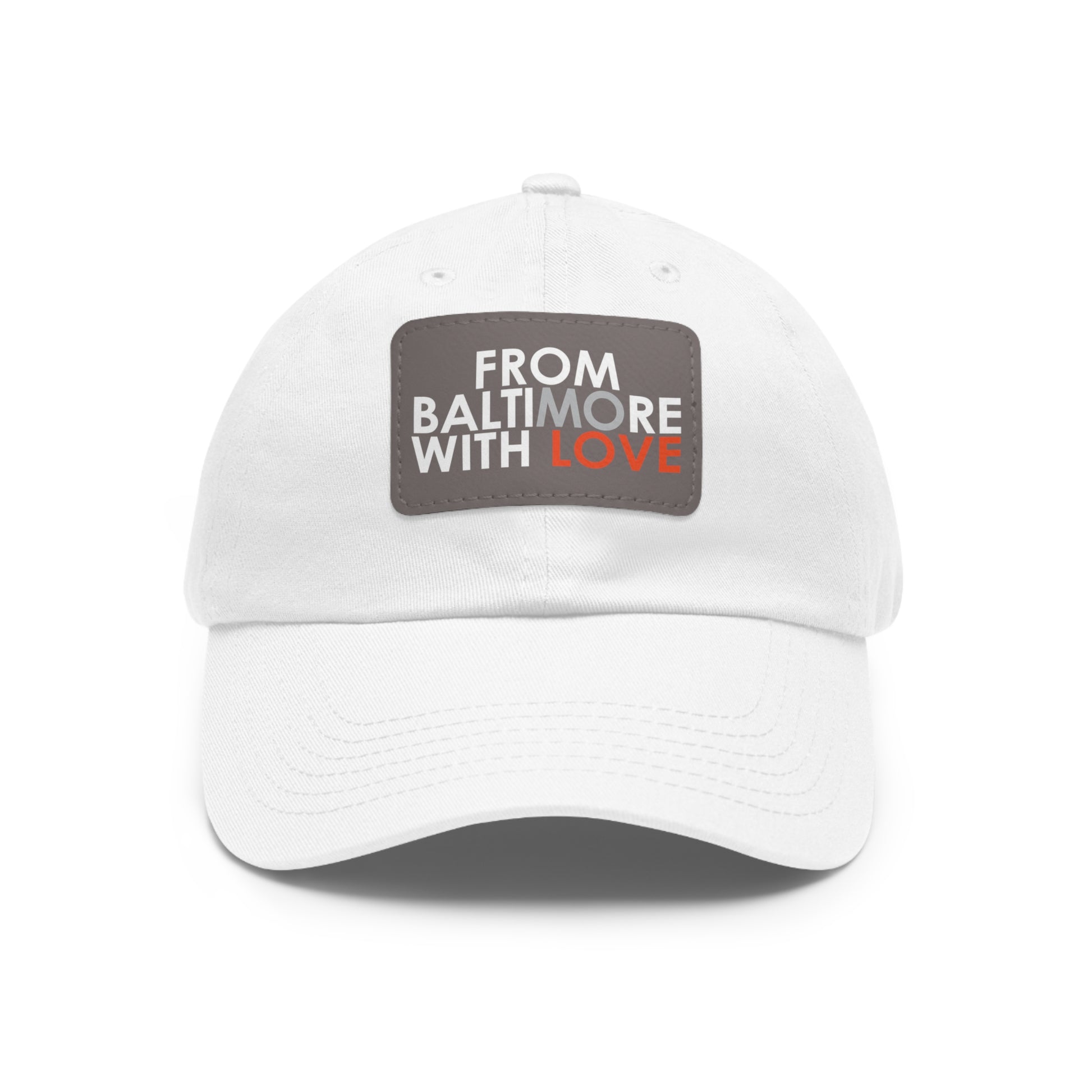 MO Love Dad Hat with Leather Patch (Rectangle) - From Baltimore With Love™
