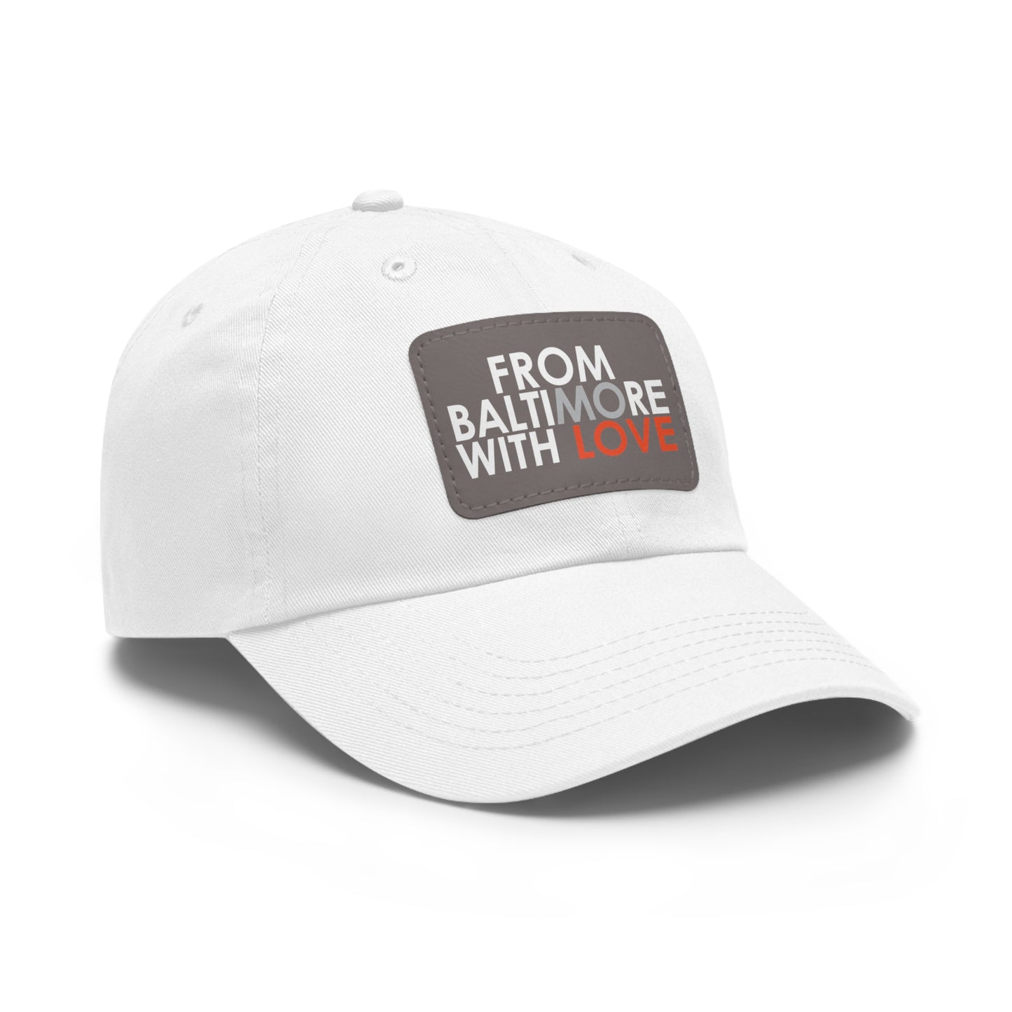 MO Love Dad Hat with Leather Patch (Rectangle) - From Baltimore With Love™