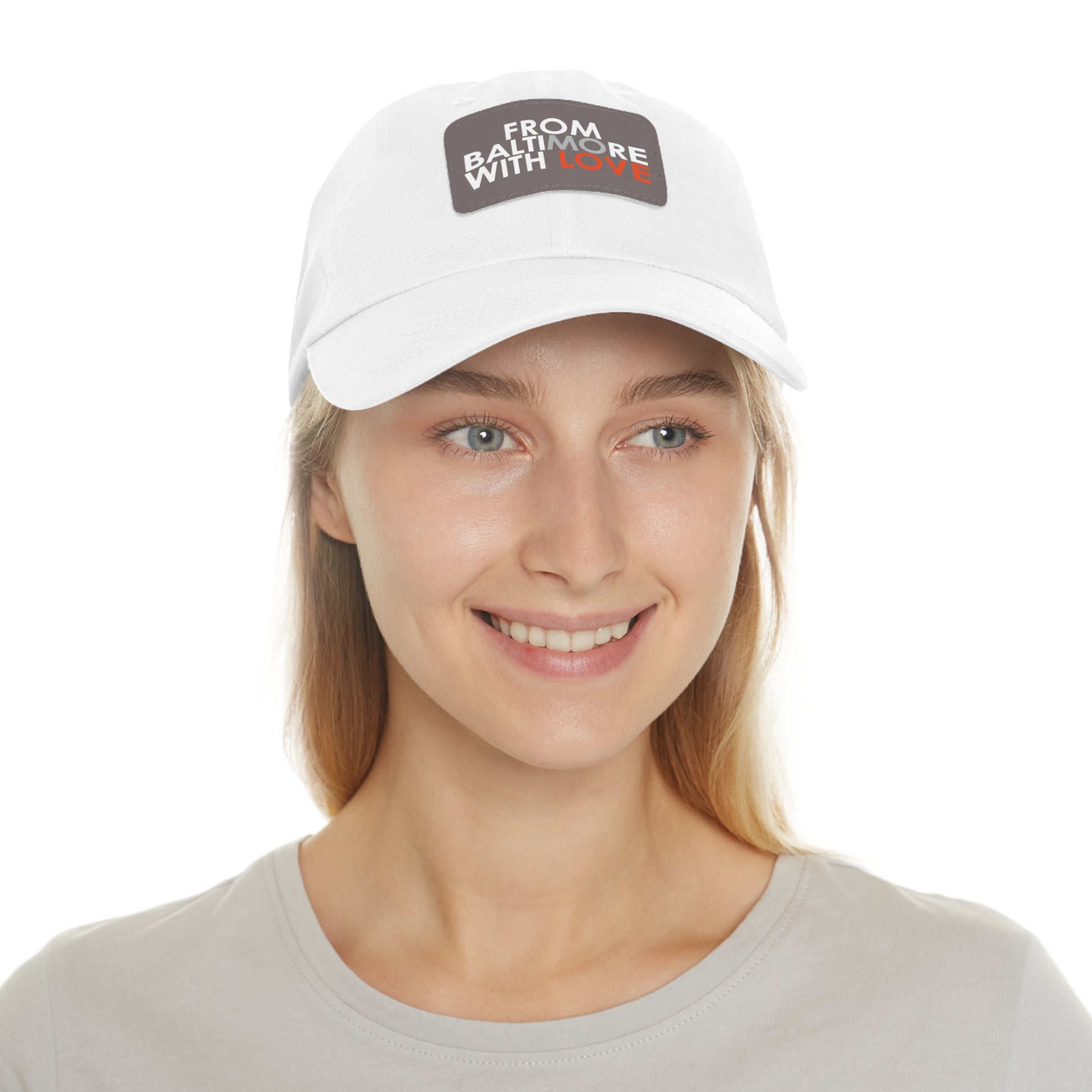MO Love Dad Hat with Leather Patch (Rectangle) - From Baltimore With Love™