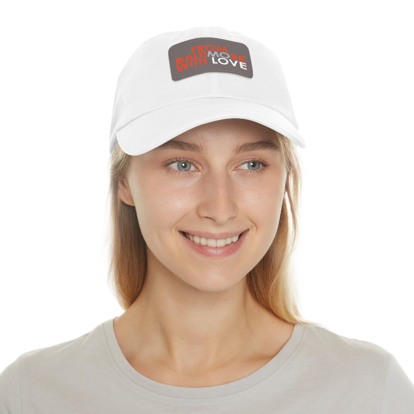MO Love Dad Hat with Leather Patch (Rectangle) - From Baltimore With Love™