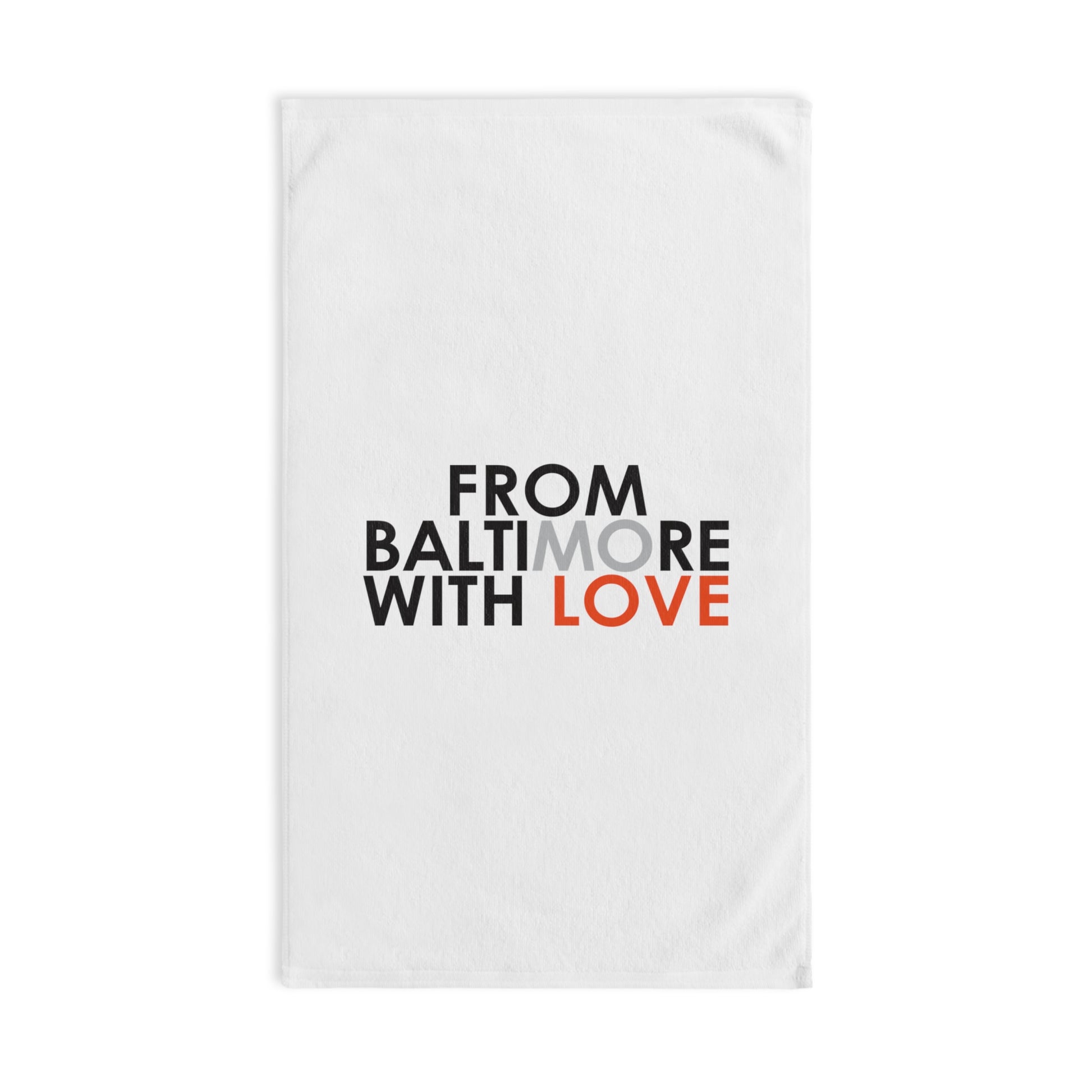 Orioles Hand Towel White - From Baltimore With Love™
