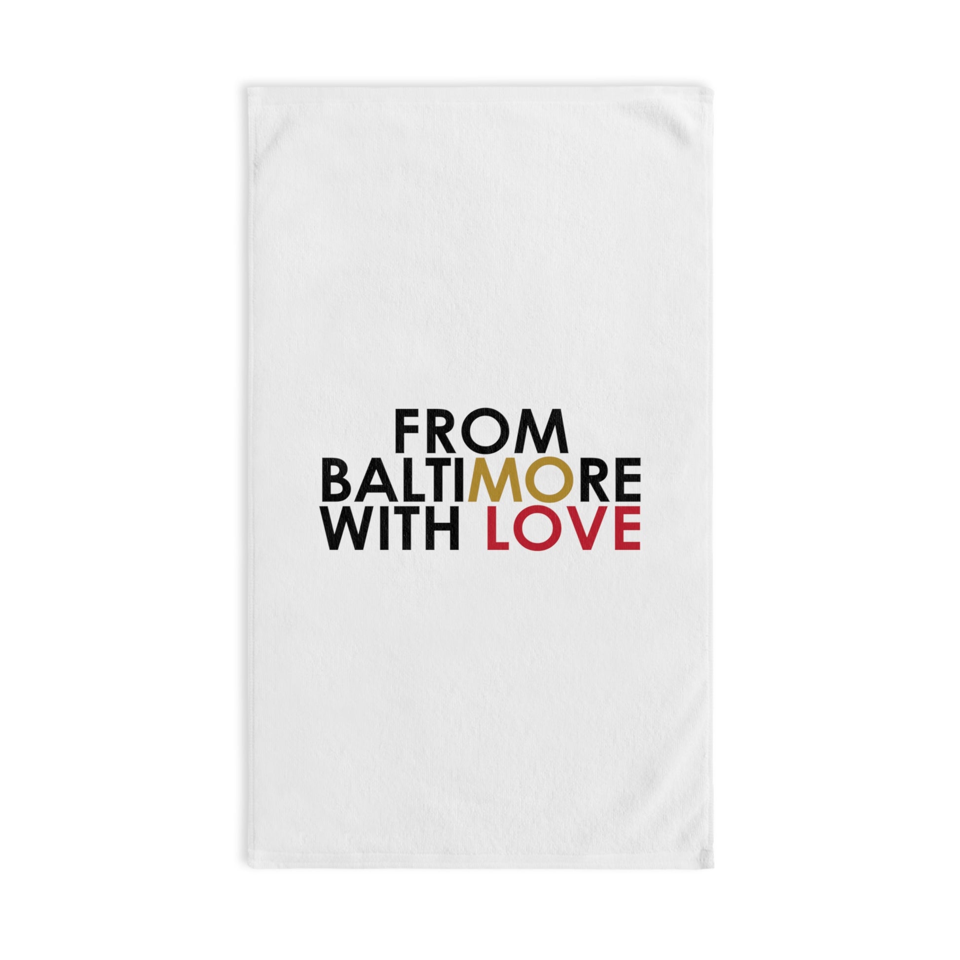 Ravens Hand Towel Gold/Orange - From Baltimore With Love™