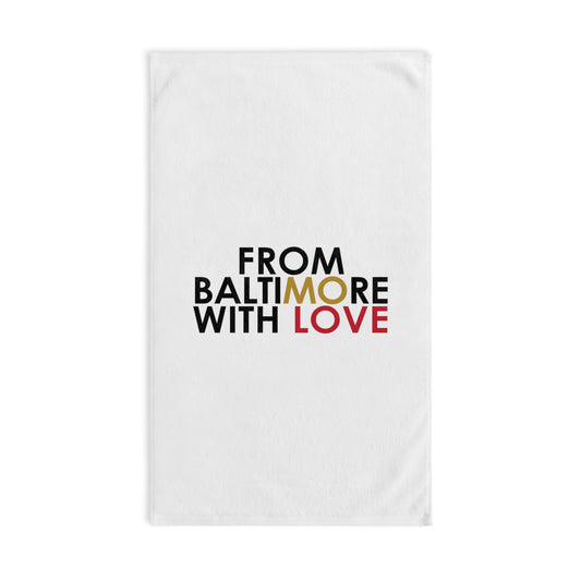 Ravens Hand Towel Gold/Orange - From Baltimore With Love™