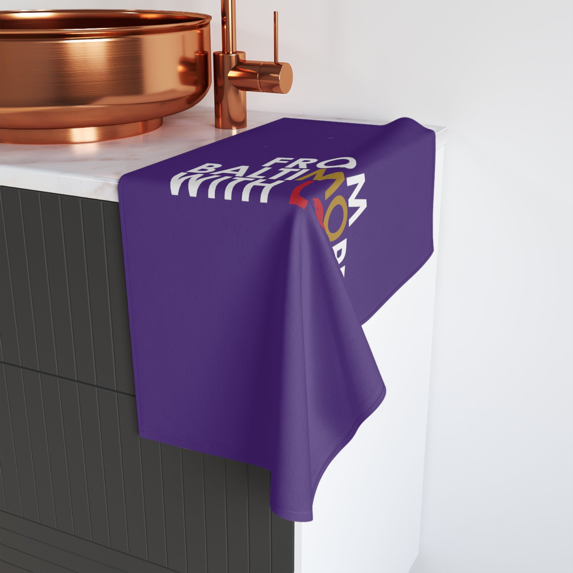 Ravens Hand Towel Purple - From Baltimore With Love™