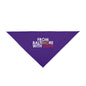 Purple Ravens Pet Bandana from Printify, featuring a stylish design, perfect for pets to wear and showcase their personality.