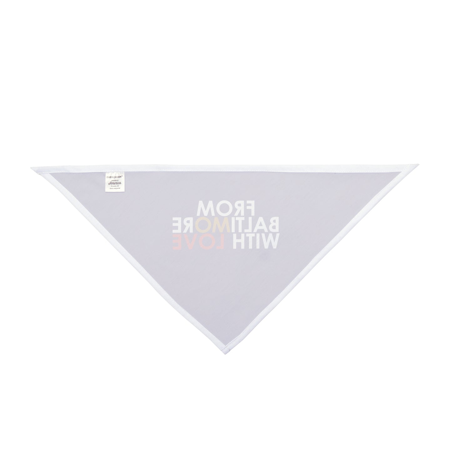 Purple Ravens pet bandana from Printify, stylish accessory for pets, featuring a vibrant purple design on a soft fabric.