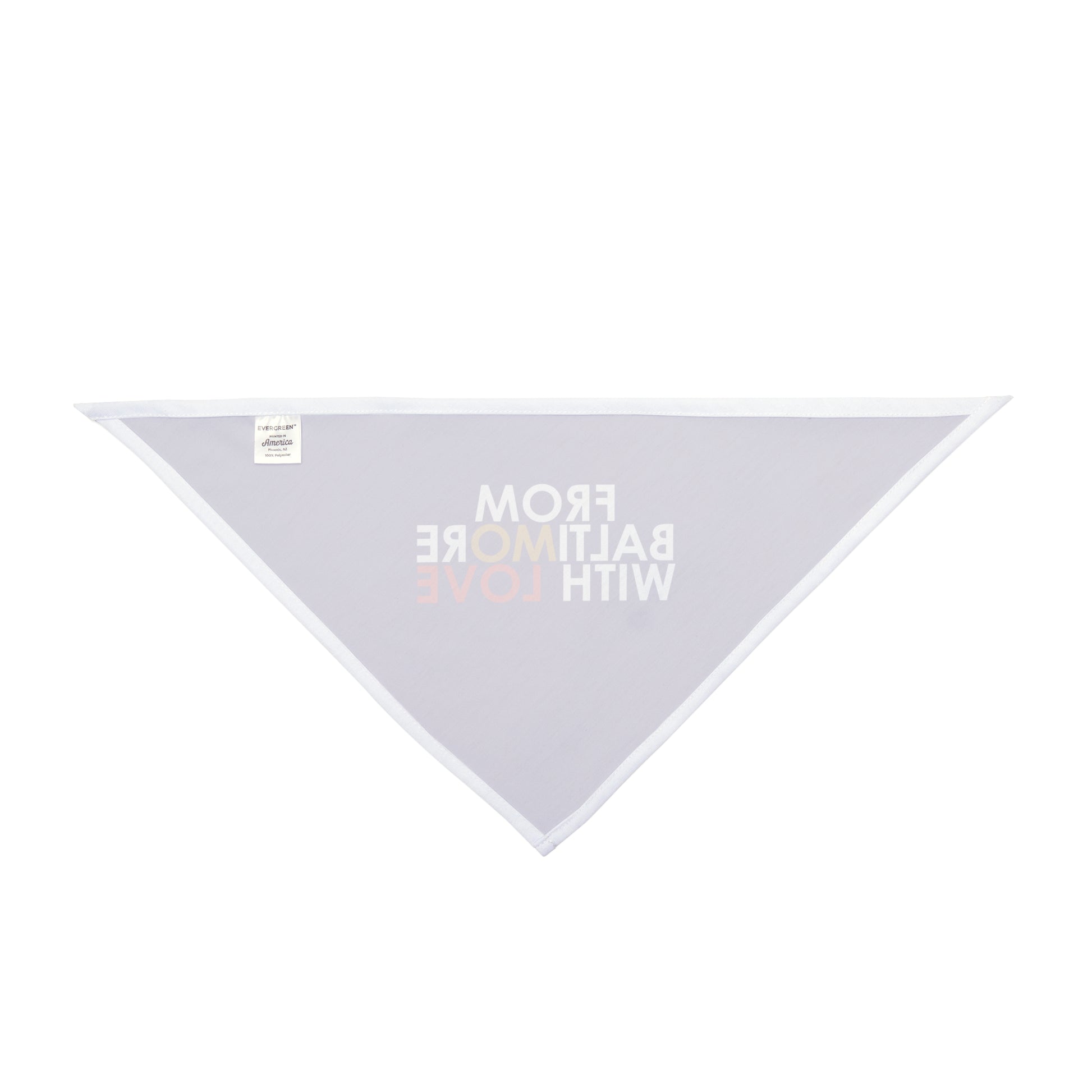 Purple Ravens pet bandana from Printify, stylish accessory for pets, featuring a vibrant purple design on a soft fabric.