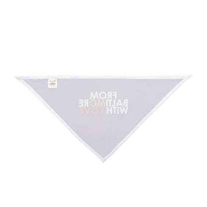 Purple Ravens pet bandana from Printify, stylish accessory for pets, featuring a vibrant purple design on a soft fabric.