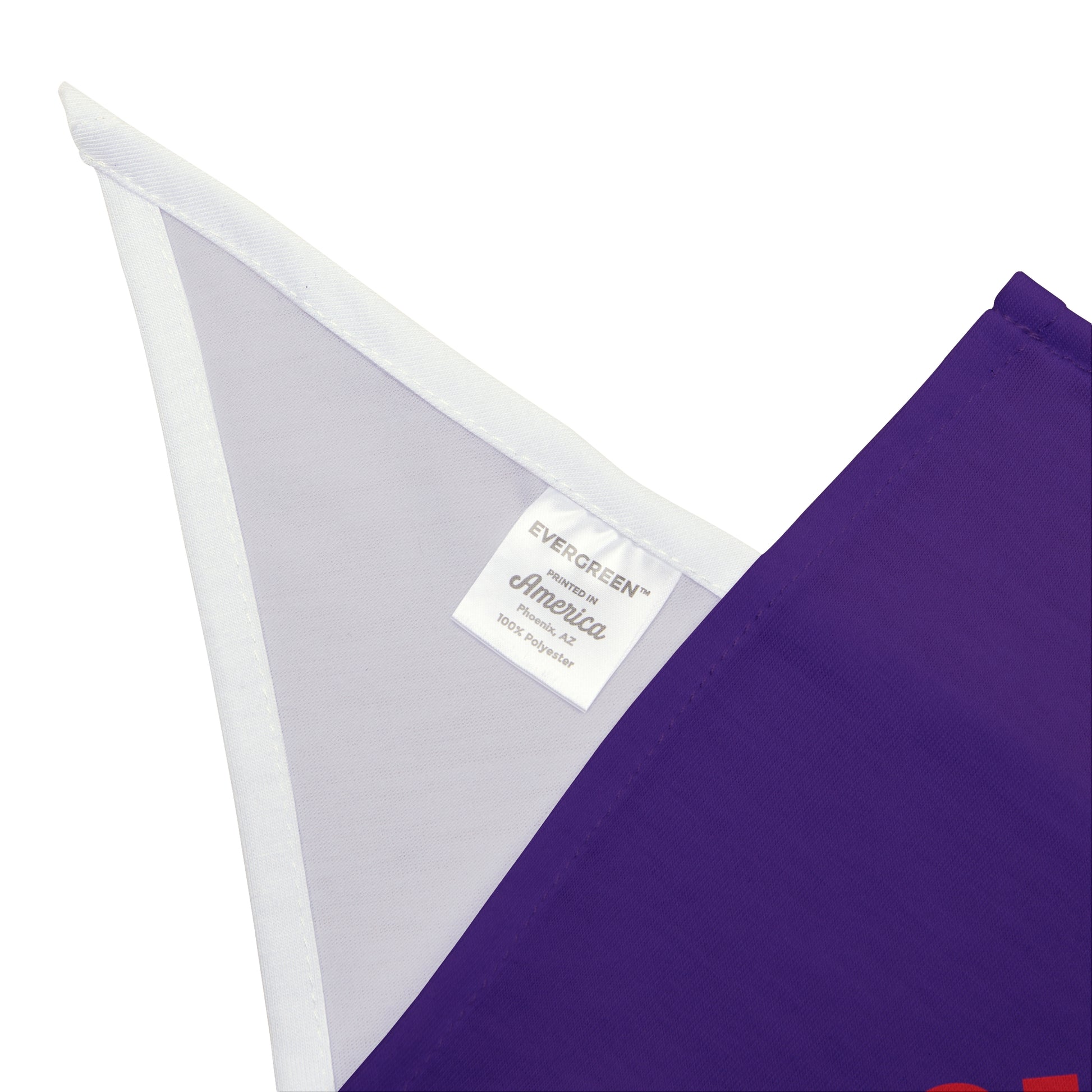 Purple Ravens print pet bandana by Printify, featuring a stylish design for pets, displayed on a dog or cat.